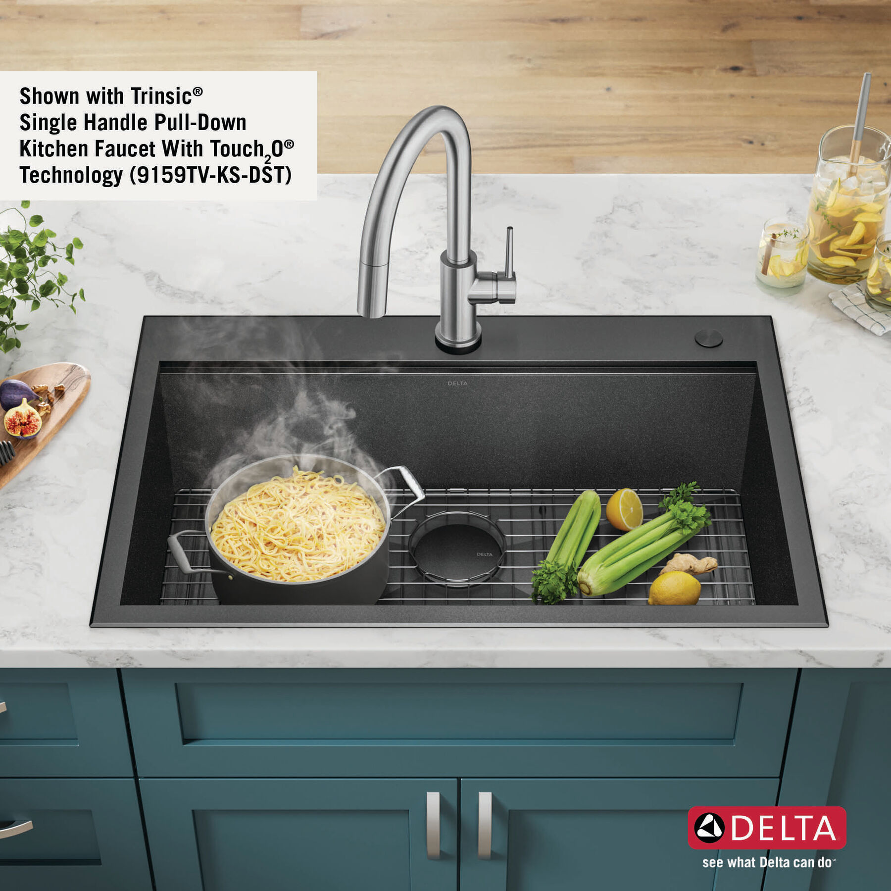 33” Drop-In Top Mount 16 Gauge Workstation Kitchen Sink Single Bowl with WorkFlow™ Ledge and Accessories, image 17